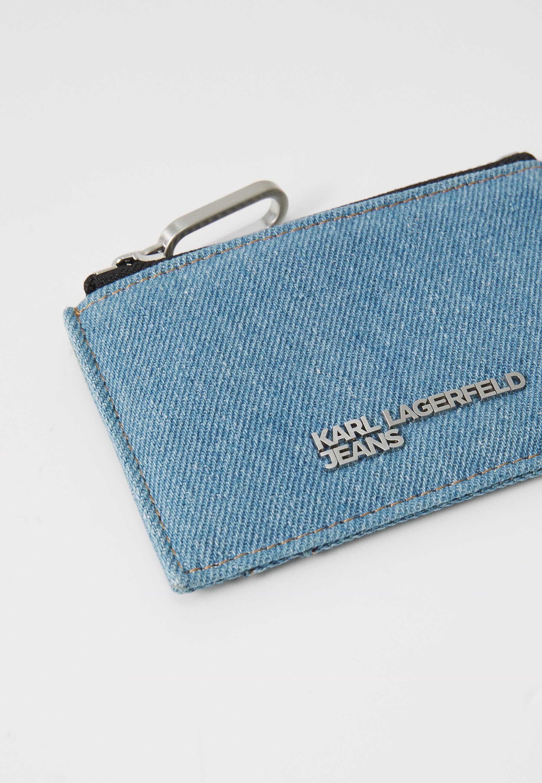 Karl Lagerfeld Jeans LOGO KARTENHALTERKETTE - Geldbörse - hellblauer Marmor