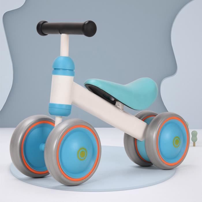Loopfiets - DIYAGSSZ - Babyfiets met 4 wielen - Blauw - 50*18*38cm