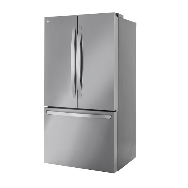LG Counter-Depth MAX 26,5-cu ft (750 Liter) French-Door-Kühlschrank mit Eiswürfelbereiter (Edelstahl) ENERGY STAR