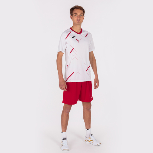 Camiseta Manga Corta Joma Tiger Iii Blanco Rojo