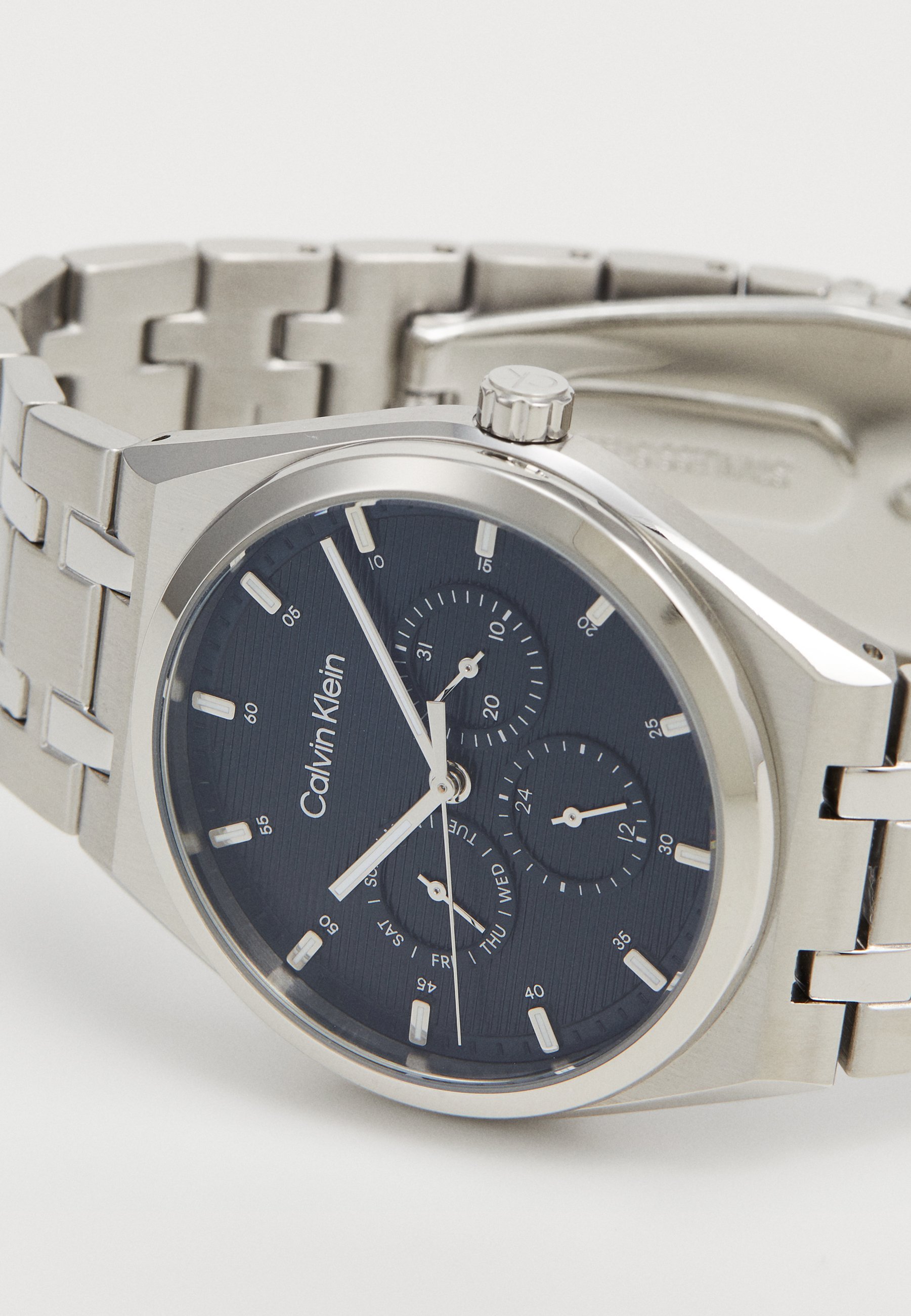 Calvin Klein MOTION - Hodinky - stříbrná/modrá