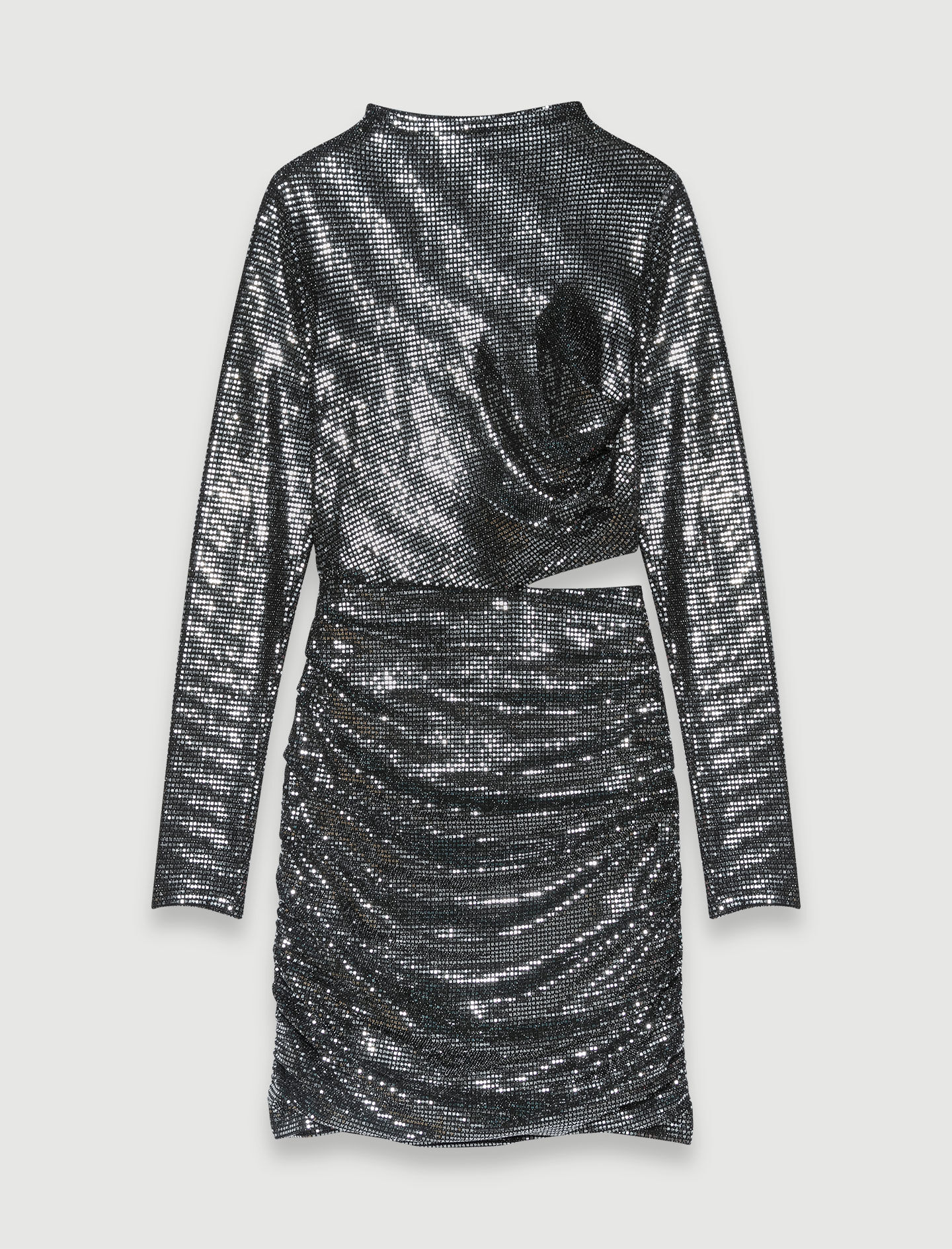 Rochie scurtă argintie
