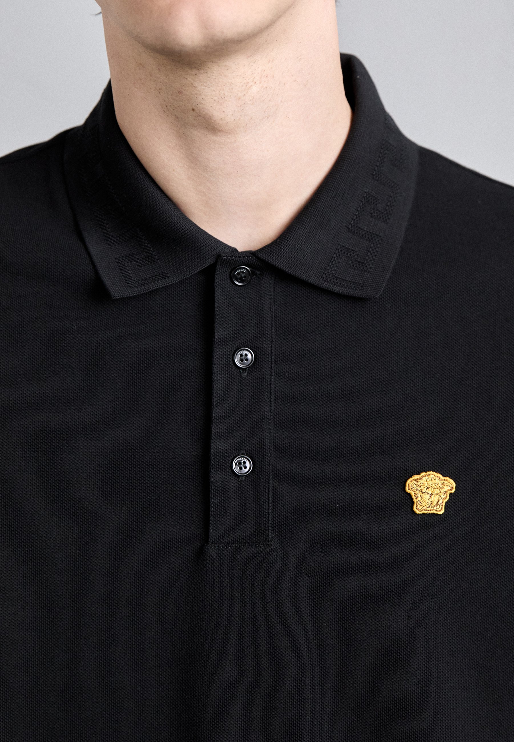 Versace MEDUSA - Poloshirt - zwart