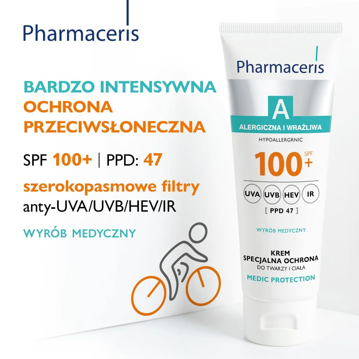 Pharmaceris A Medic Protection Krem specjalna ochrona twarzy i ciała SPF100+