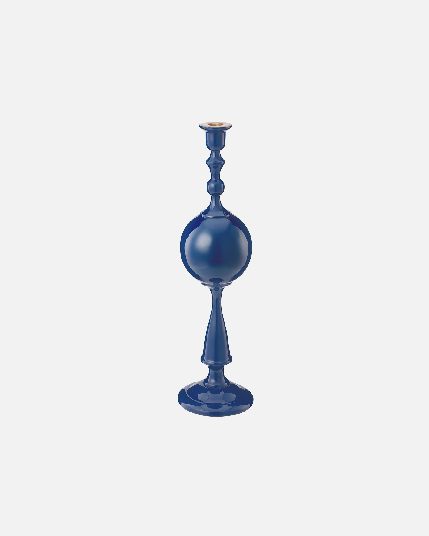 Bougeoir sphérique en métal bleu marine PIP Studio - 1 pièce