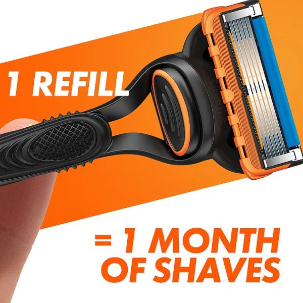 Wkłady do maszynki do golenia Gillette Fusion5 dla mężczyzn, 4 sztuki | Męskie | Superdrug