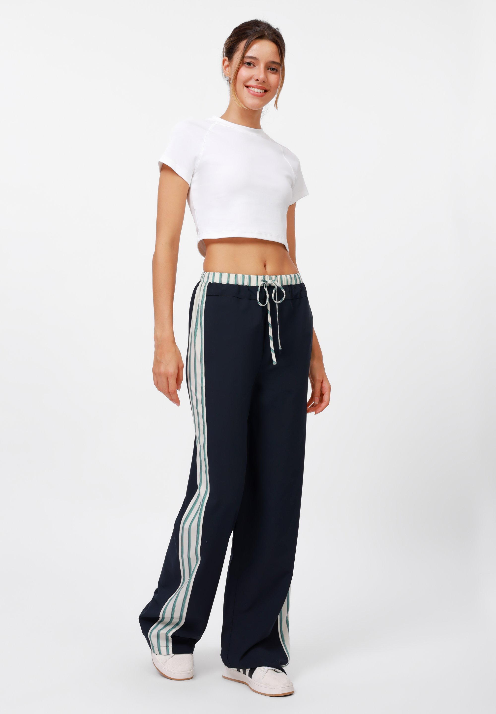 Even&Odd Lange Broek - marineblauw