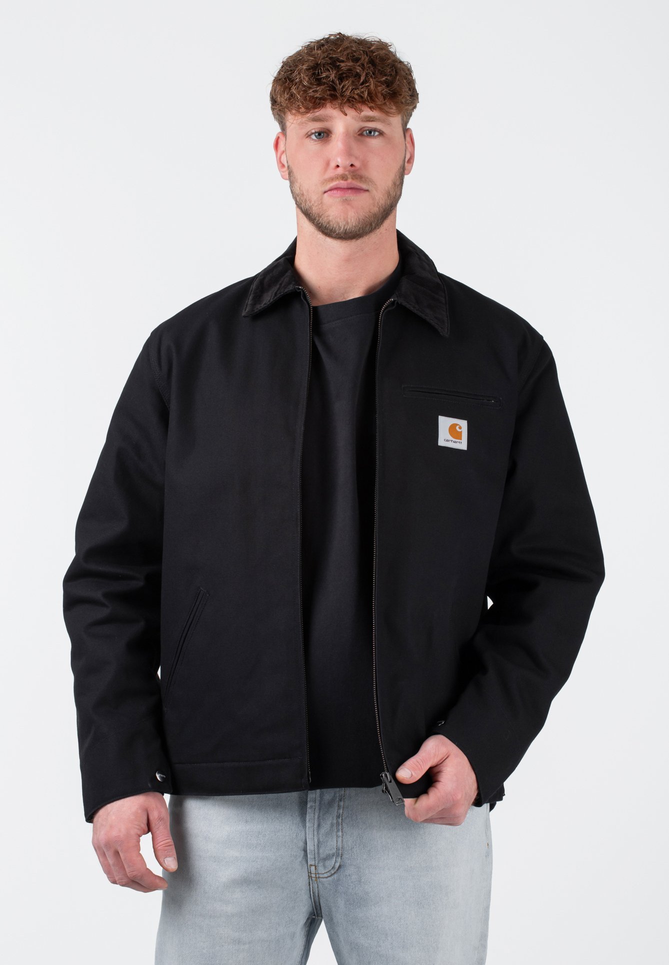 Carhartt WIP DETROIT - Giacca leggera - nera rigida