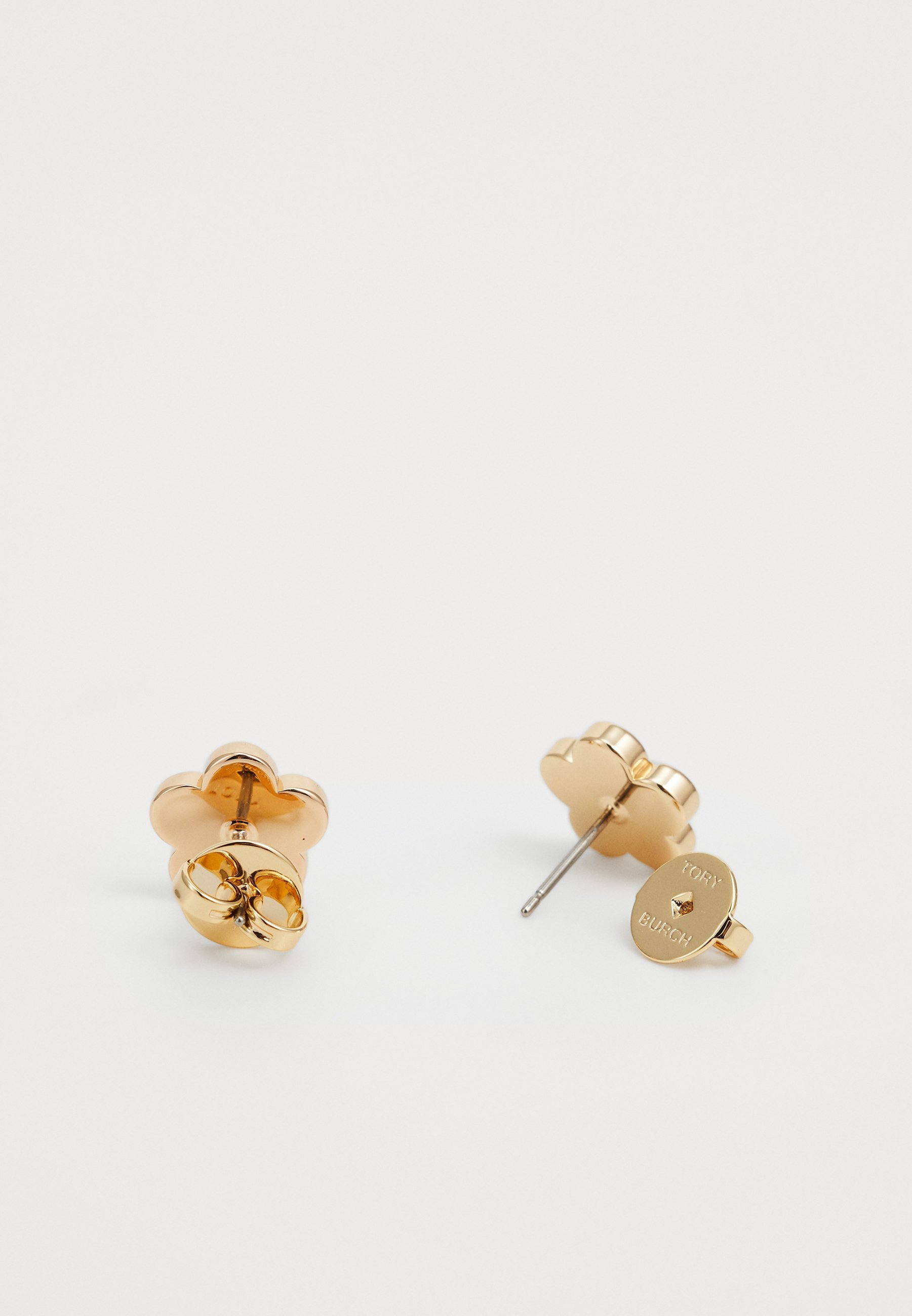 Tory Burch KIRA FLOWER STUD - Oorbellen - goudkleurig/blauw