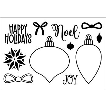 Charming Christmas 2 Clear Stamps Set of 11