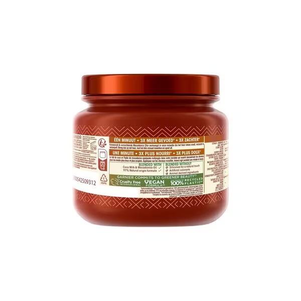 Garnier Ultra Doux kokoso pieno ir makadamijos plaukų kaukė<br>340 ml