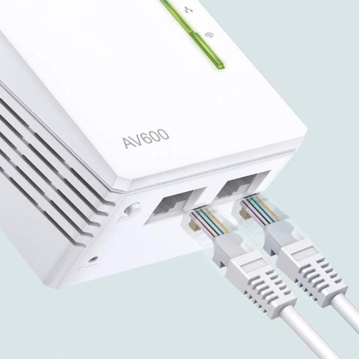 Powerline 600 Mbps + WiFi 300 Mbps (1 unidad) - TP-Link TL-WPA4220 - 2 puertos Fast Ethernet - Caja Powerline (1 unidad)