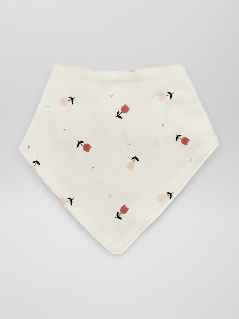 Conjunto de 3 babadores triangulares - ROSA