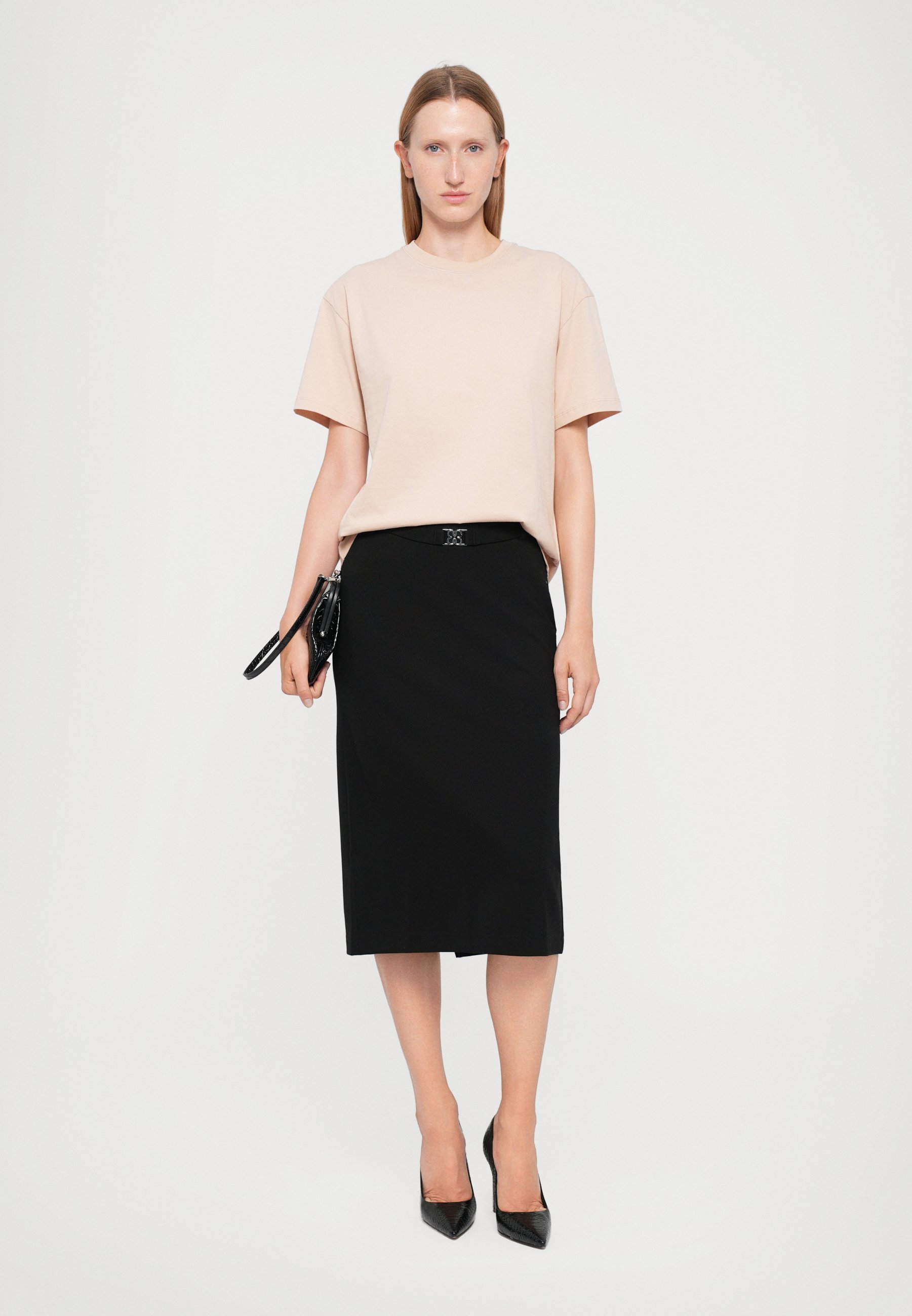 Filippa K LOOSE FIT TEE - T-skjorte - black