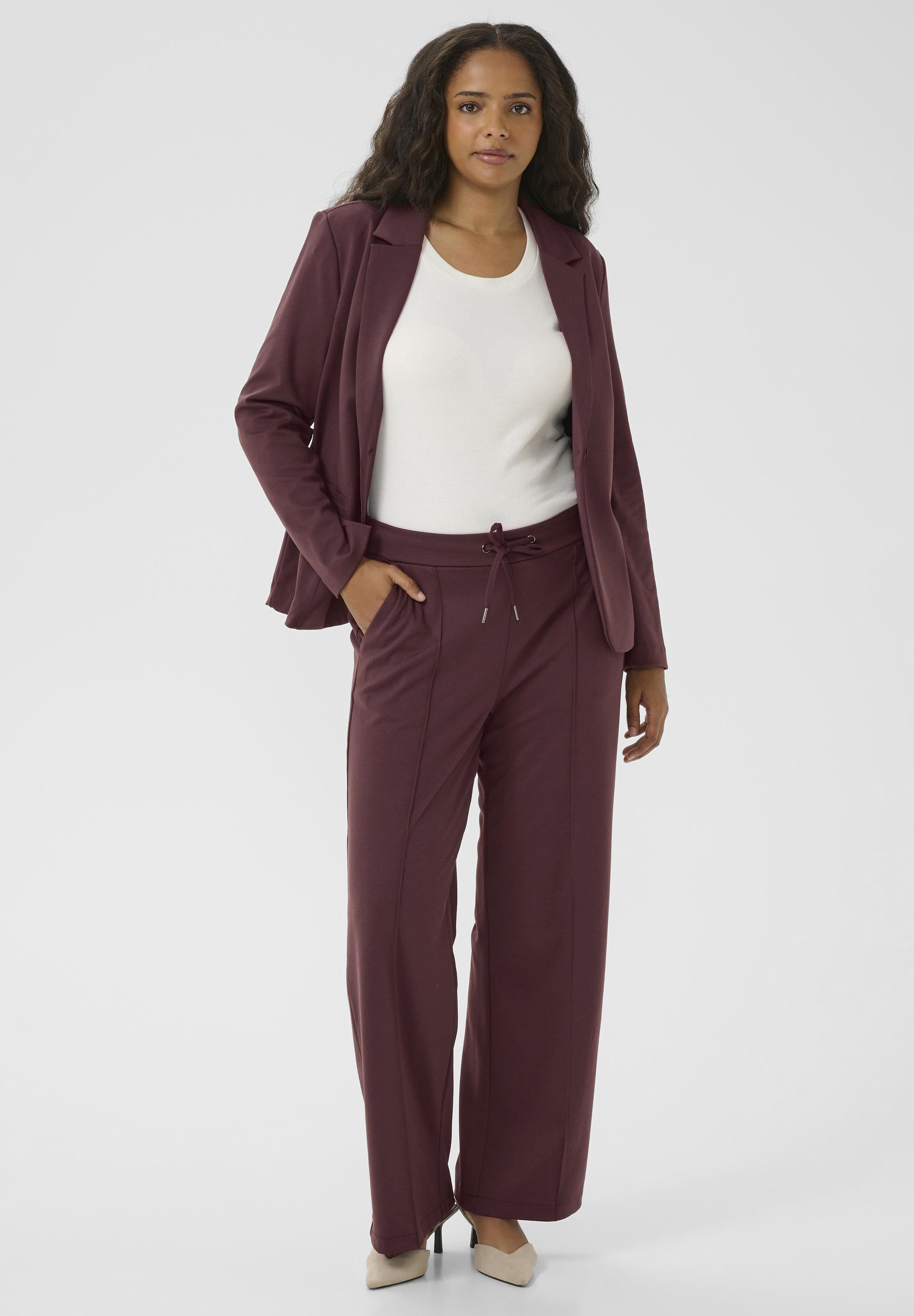 Kaffe Curve JENNA - Trainingsbroek - fudge
