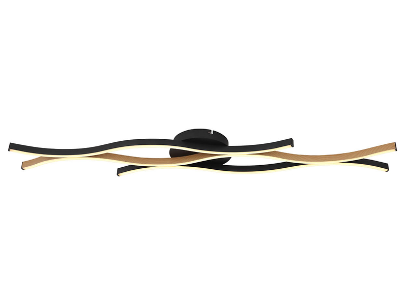 Lampa sufitowa Geronimo LED 3-punktowa metalowa czarna