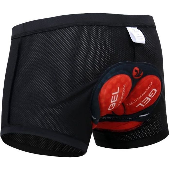 Pantaloncini da ciclismo imbottiti in gel 3D - Unisex - Neri - Mountain bike - Ciclismo sportivo