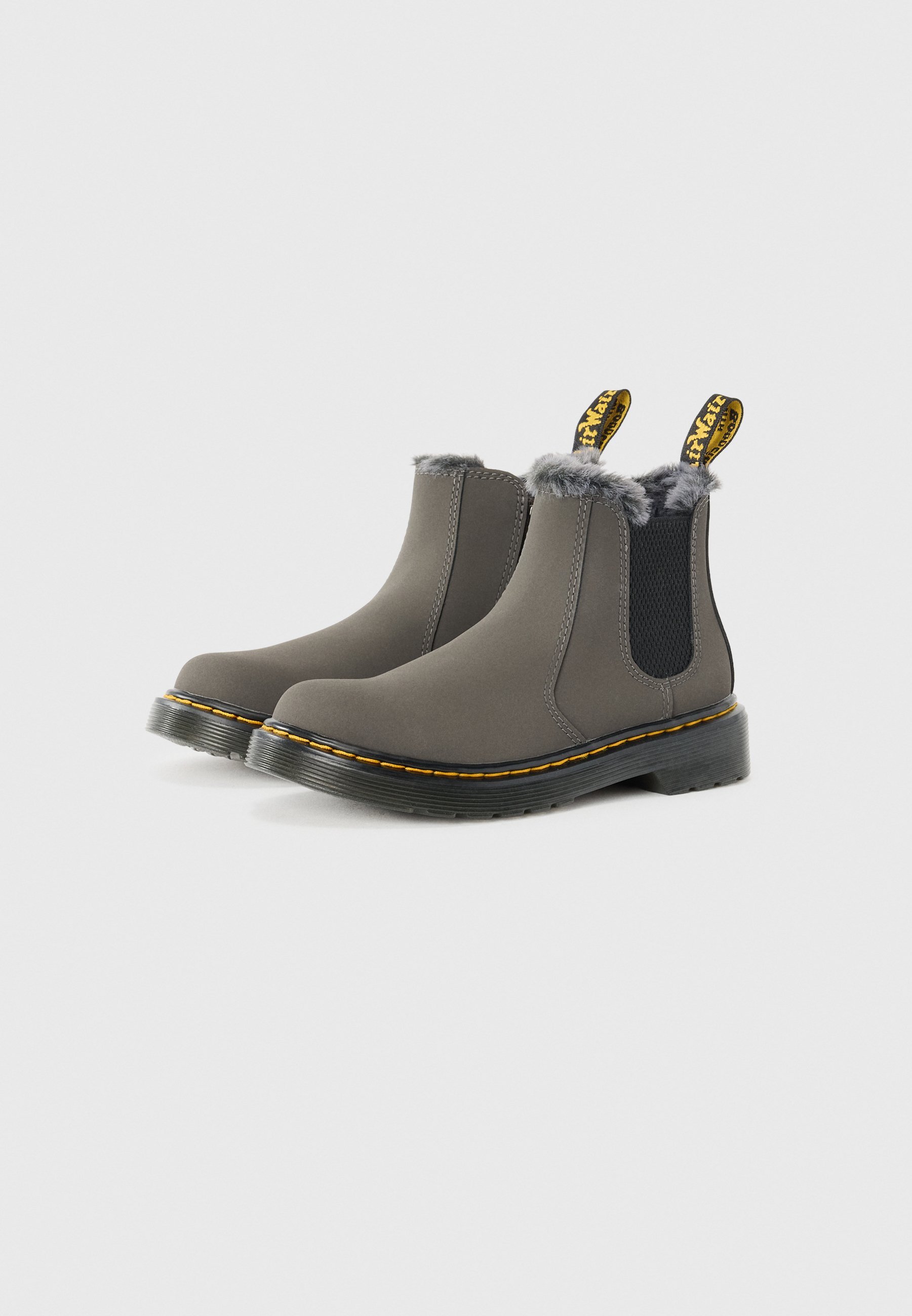 Dr. Martens LEONORE - Stivali invernali - grigio scuro
