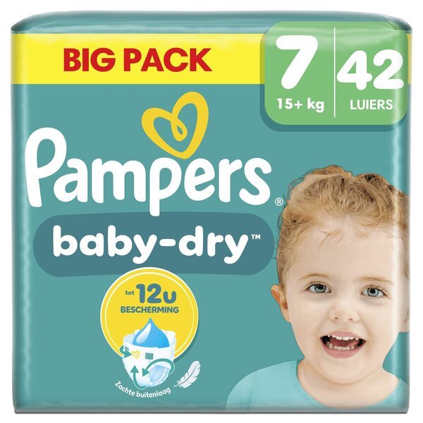 Pampers Baby-Dry pelene veličine 7 (15+ kg), 42 komada