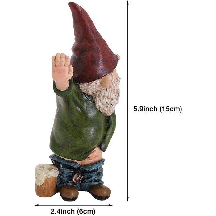 Nain de jardin, grandes figurines de jardin, figurines de jardin en polyrésine nano, résistant à la température, décorations de