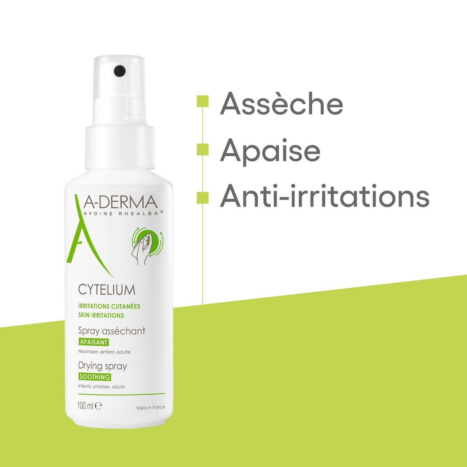 A-DERMA Spray asséchant apaisant