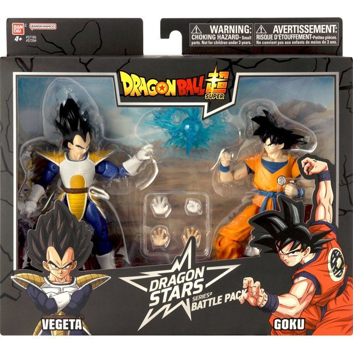 Dragon Stars figurines 17cm - BANDAI - Dragon Ball Super - Battle Pack - Goku vs Vegeta - Pack of 2 figurines Vegeta Goku Collection