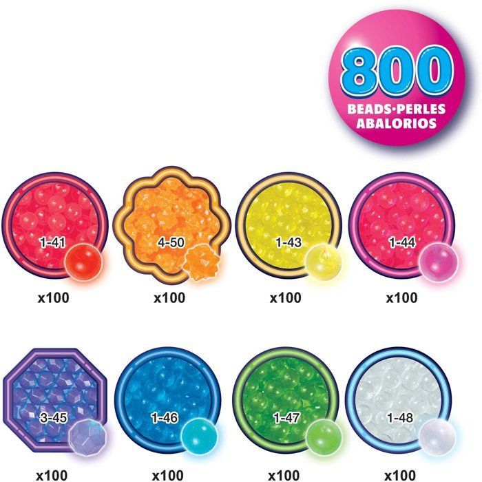 Neonperlen-Nachfüllpackung – AQUABEADS – 800 Perlen – Ab 4 Jahren