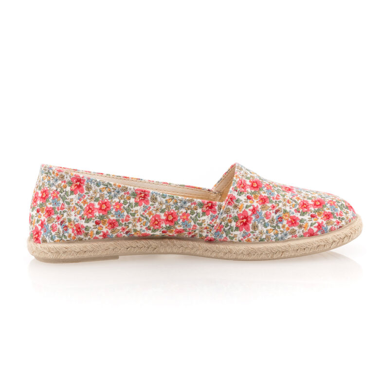 Alpargatas multicolores para mujer con suela de cuerda.