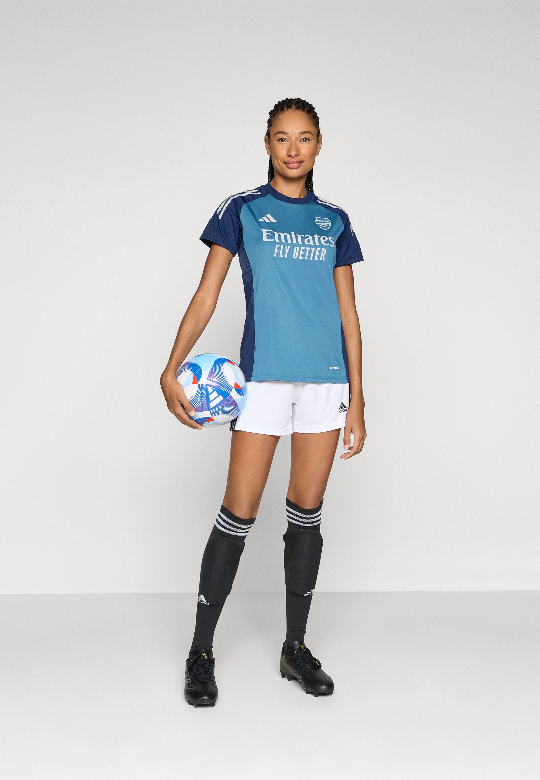 adidas Performance ARSENAL FC TRAINING TEE - Voetbalshirt - witblauw/nachtblauw