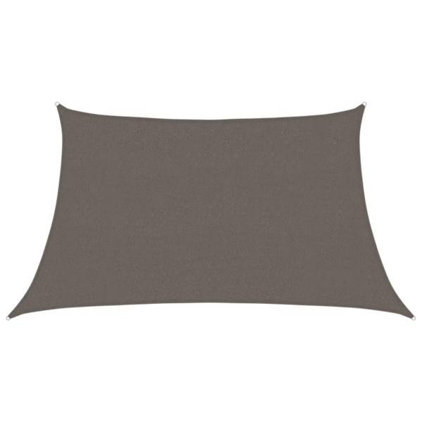 Żagiel przeciwsłoneczny, 160 g/m², antracytowy, 3/4x2 m, HDPE