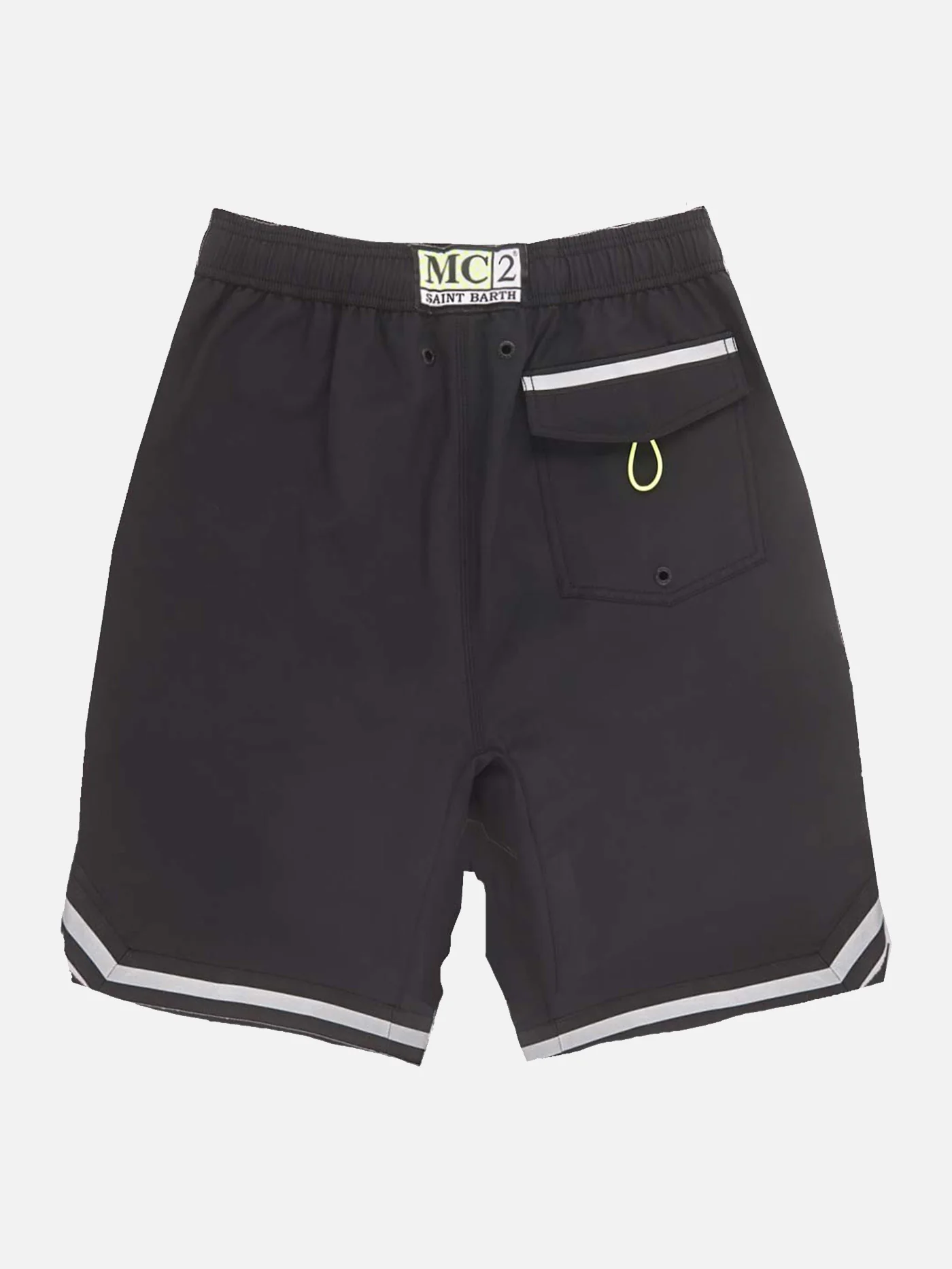 Zwart badpak in surfstijl