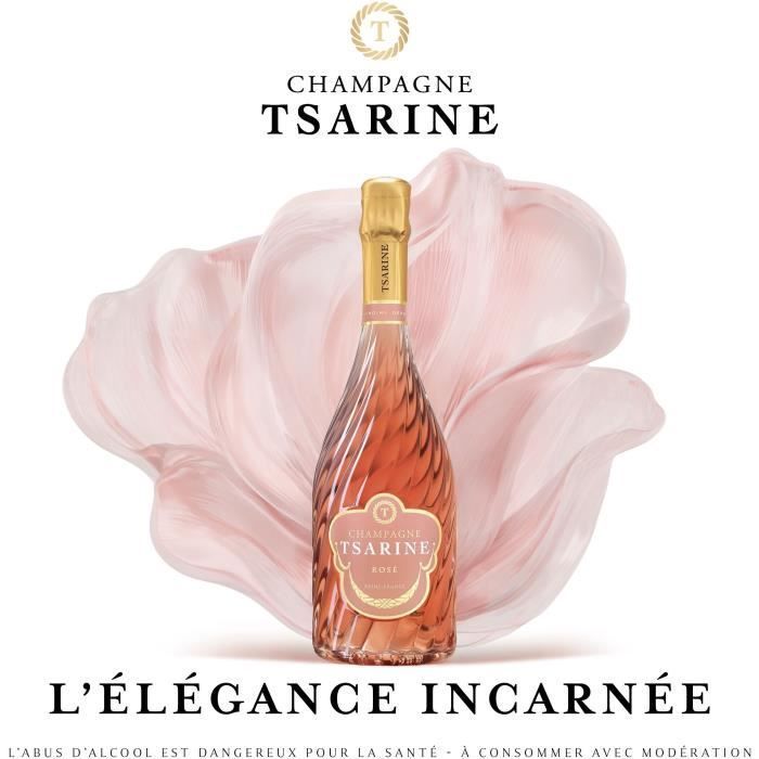 Champanhe Tsarine Rosé Bruto - 37,5 cl