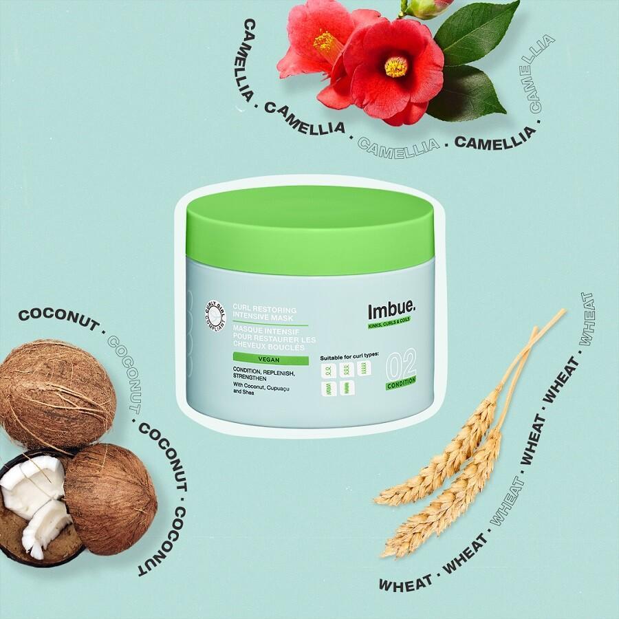 IMBUE Feuchtigkeitsspendende Maske für intensive Lockenregeneration - 300 ml