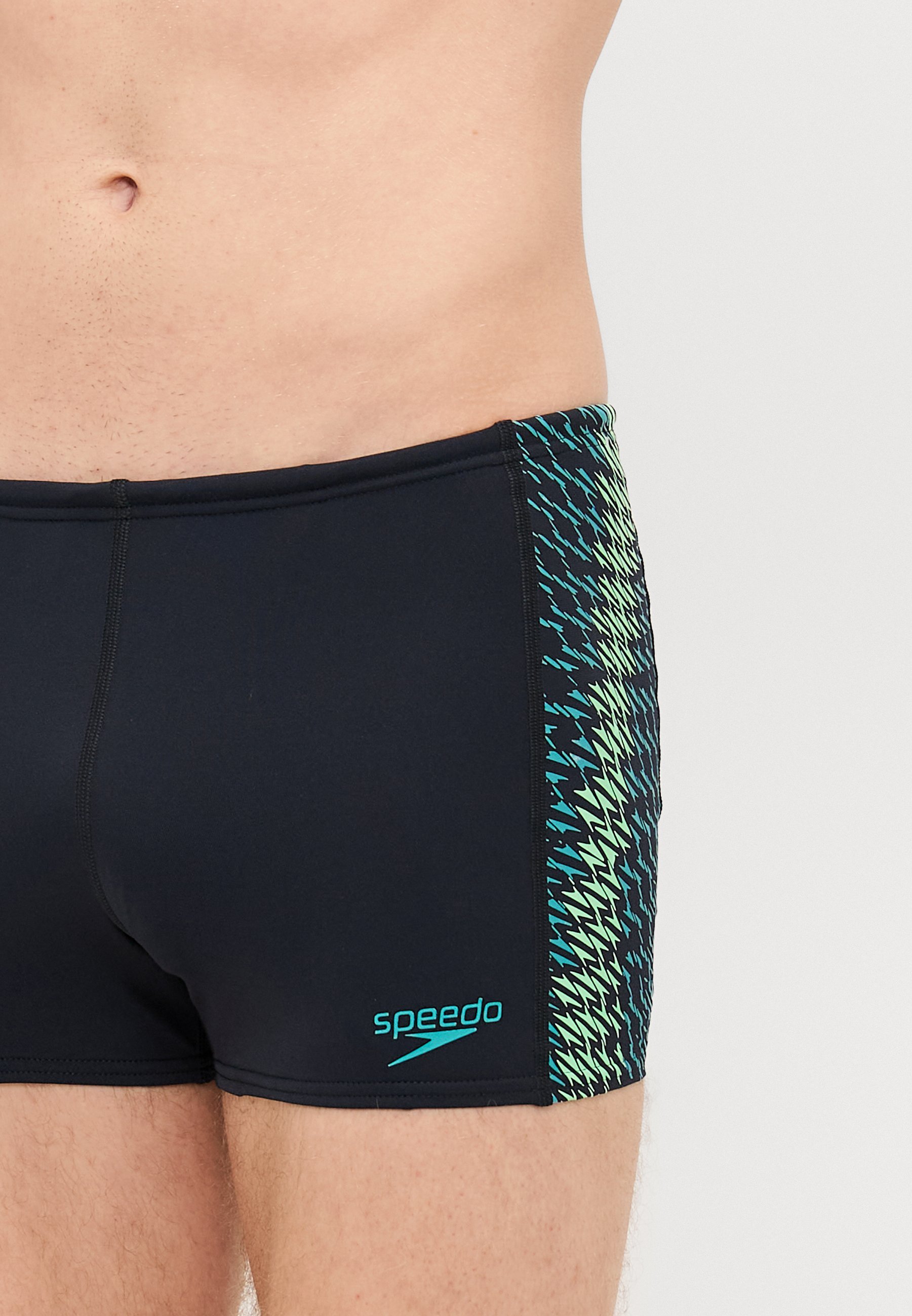 Calção de banho Speedo END TECH PANEL AQUASHORT - Preto/Turquesa