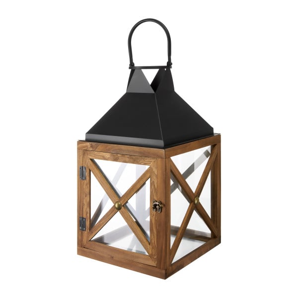 Lampion Dark Wood 17,5 x 17,5 x 31 cm MY HOME