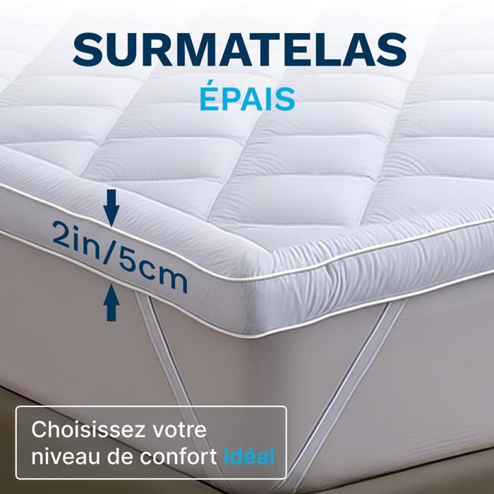 CATAVANA - Protetor de Colchão Confortável 160x200 cm - Microfibra Respirável, Hipoalergênico, Antiácaros - 800g - Antiderrapante