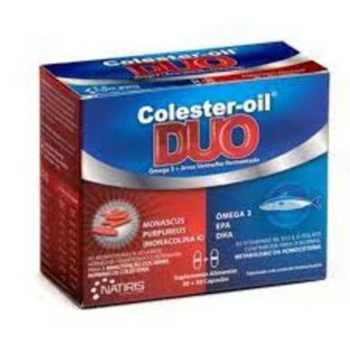 Gélules d'huile de cholestérol Duo pour la santé cardiovasculaire 30 gélules