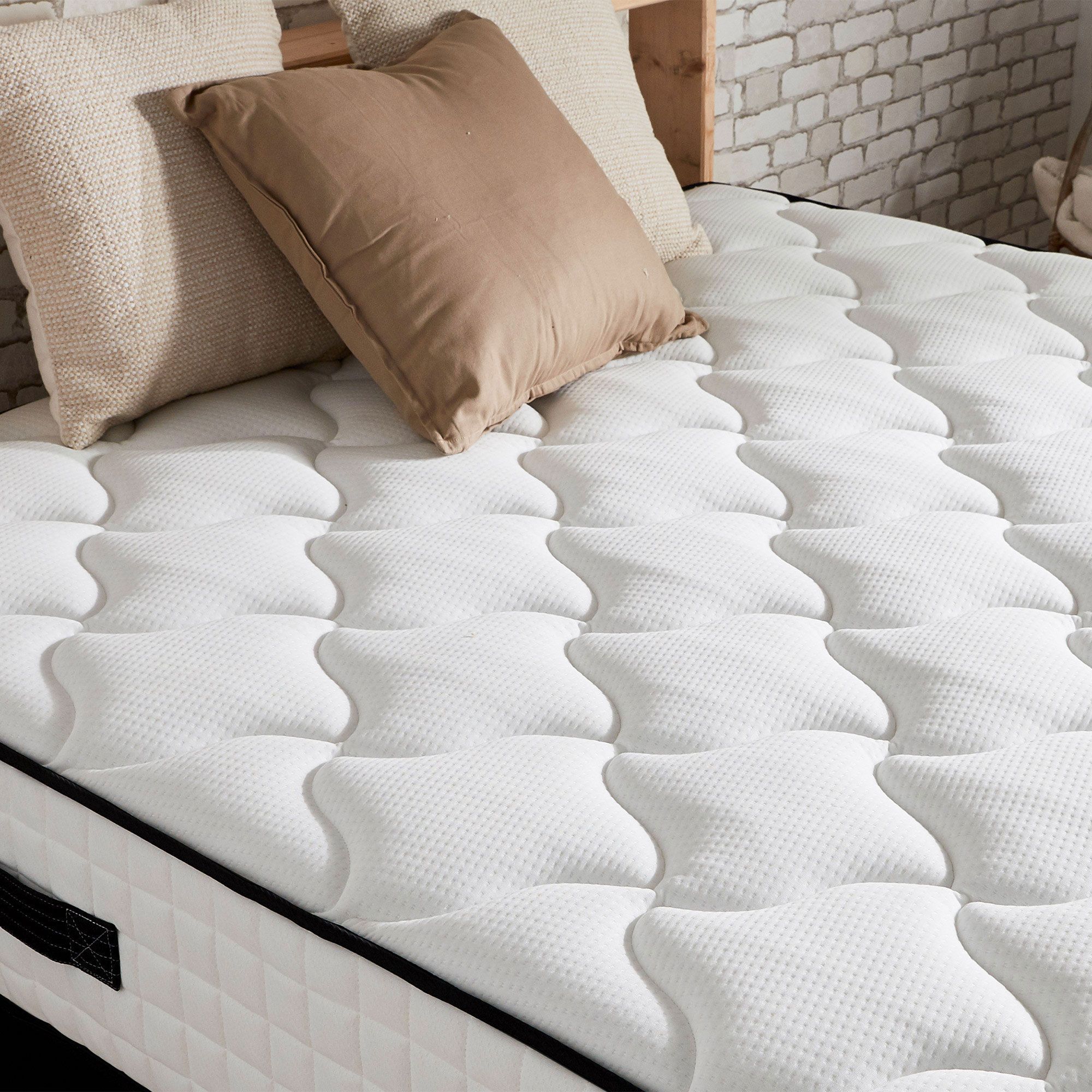 Colchón CONFORT DESIGN Hotel Grand Confort 140 x 200 cm - 30 cm de grosor - Muelles ensacados - 7 zonas de confort - Fabricado en Francia
