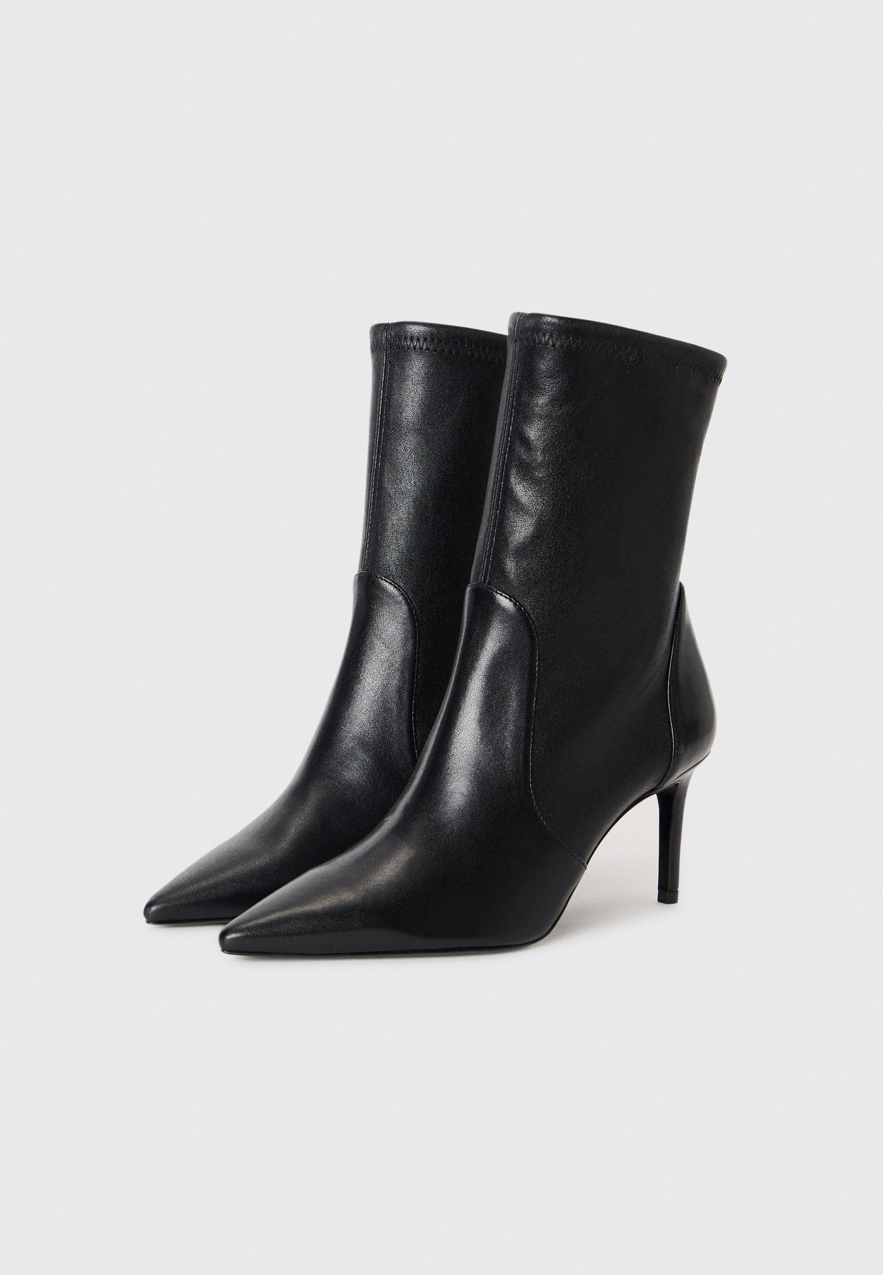 Stuart Weitzman POWER 75 - Enkellaarsjes met hoge hak - zwart