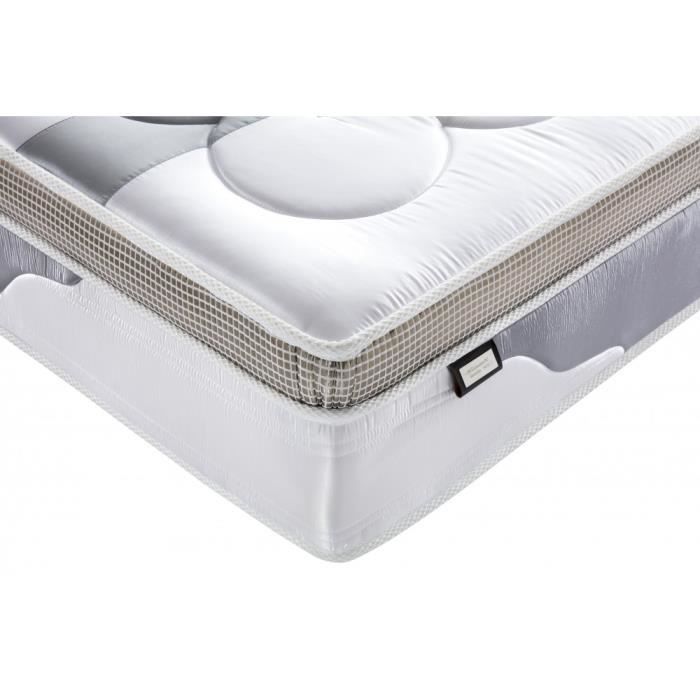 Colchón Silver Metal 200x200 Edición Exclusiva | 32 cm de grosor | 7 zonas de confort | Espuma viscoelástica (60 kg/m³) | Látex