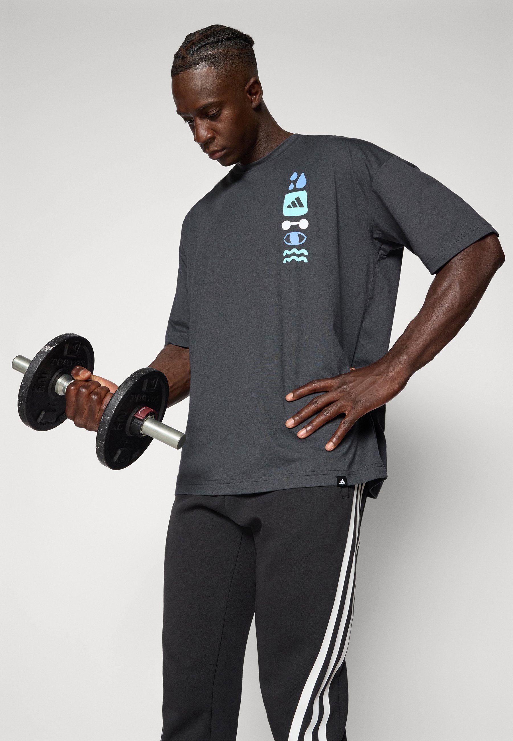 T-shirt adidas Performance - Imprimé - Noir