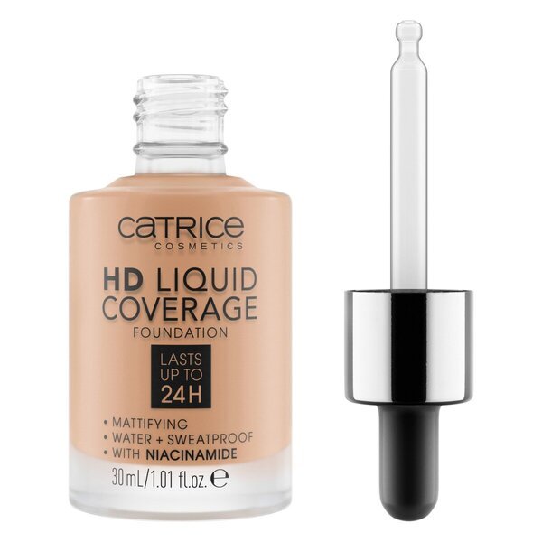 Catrice HD 040 Warm Beige tekoči prekrivni puder<br>30 ml