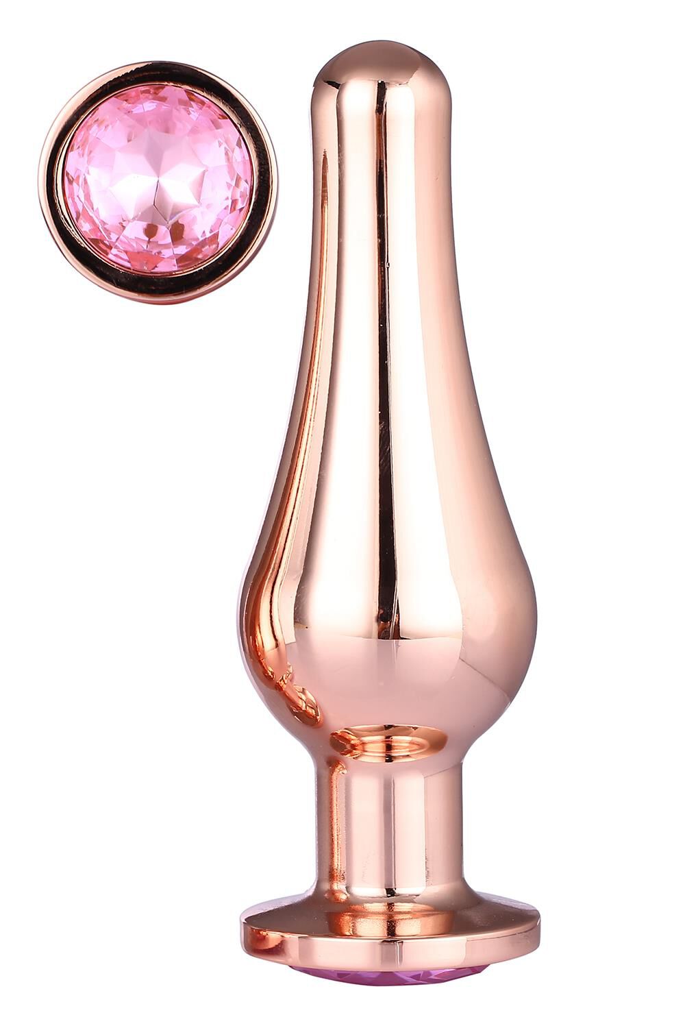 Dream Toys Gleaming Love plug za užitak boje ružičastog zlata veličine L
