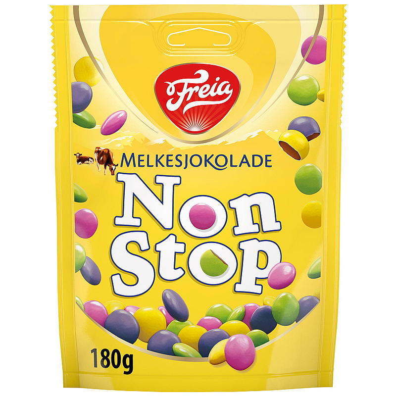 Cioccolato al latte Freia Non Stop 180 g