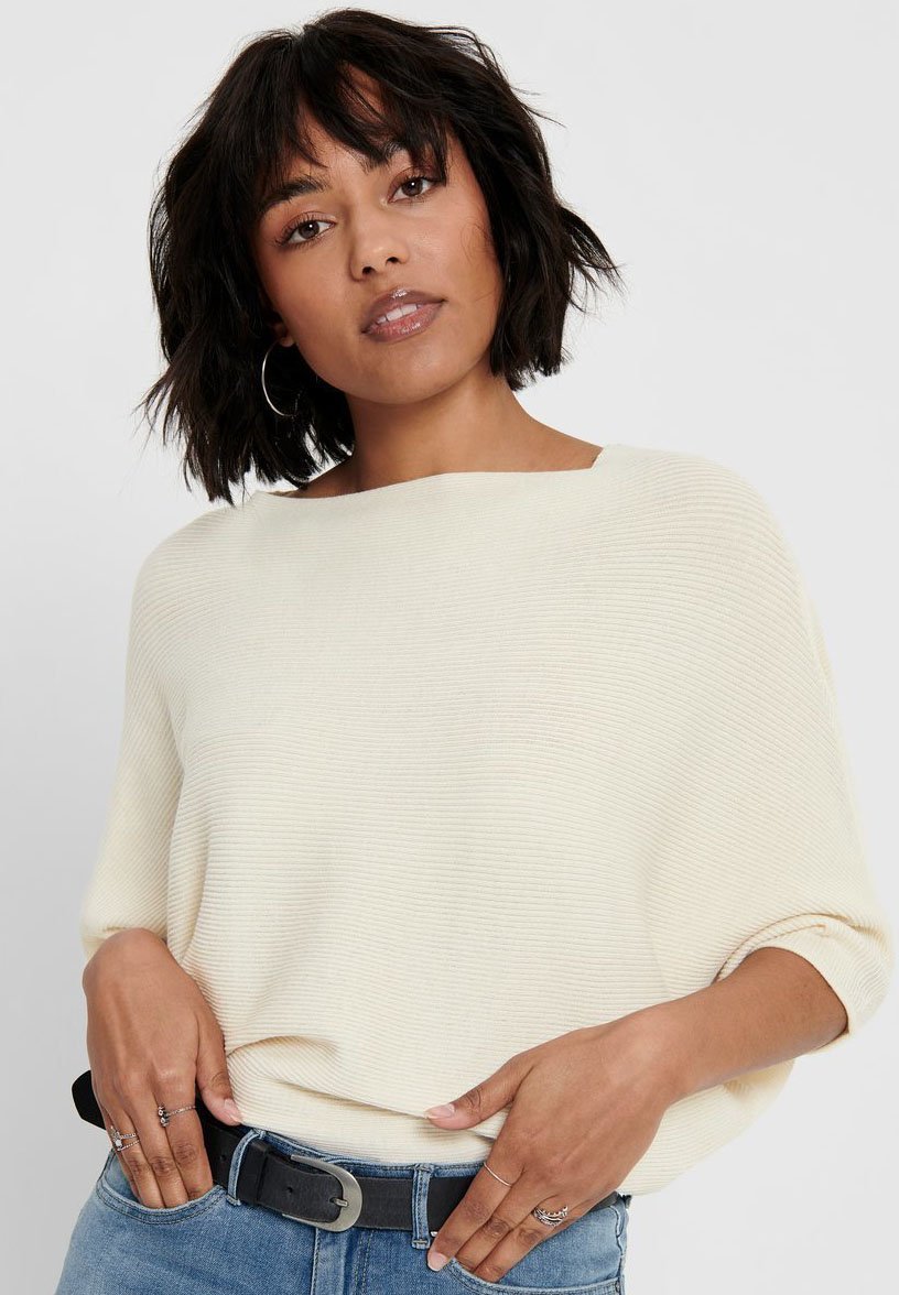 JDY JDYNEW BEHAVE BATSLEEVE - Pull - lait de poule