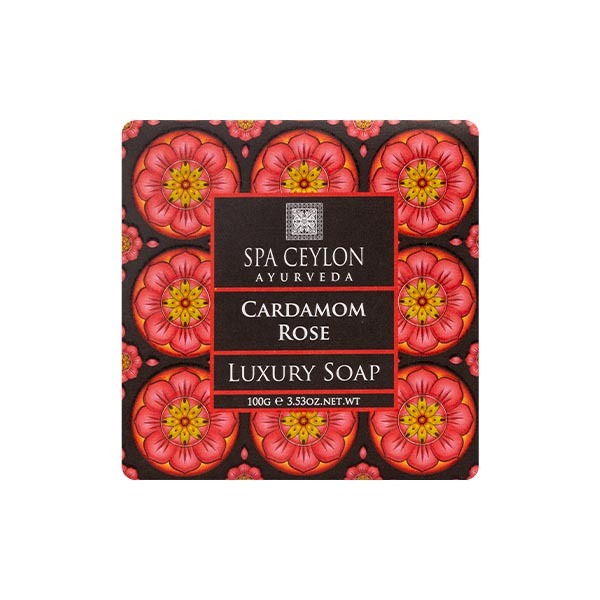 SPA CEYLON Sapone di lusso al cardamomo e rosa - 100 g