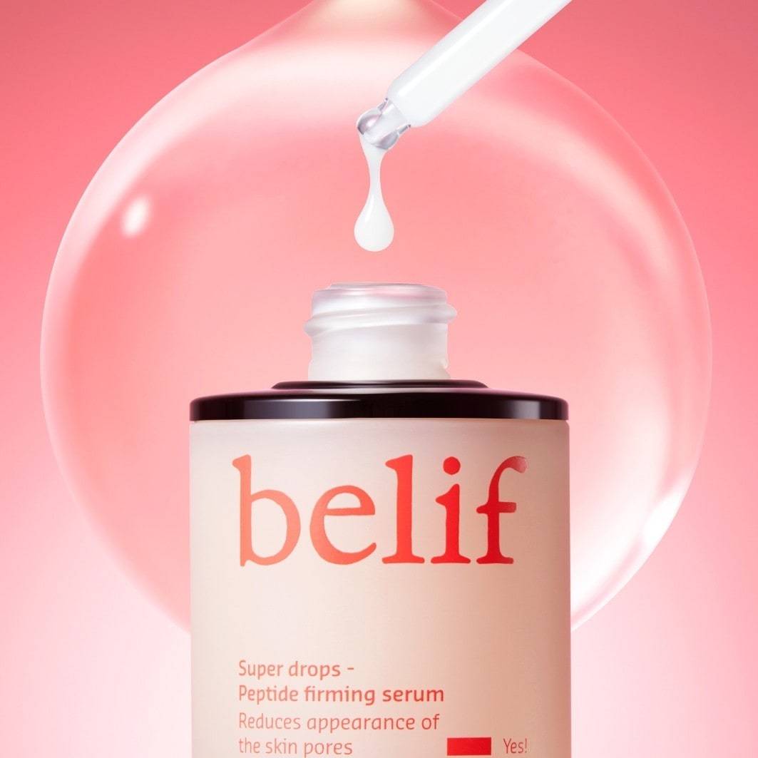 belif Anti-Aging Serum Aqua Bomb Super Drops – Peptid-Straffungsserum – 30 ml
