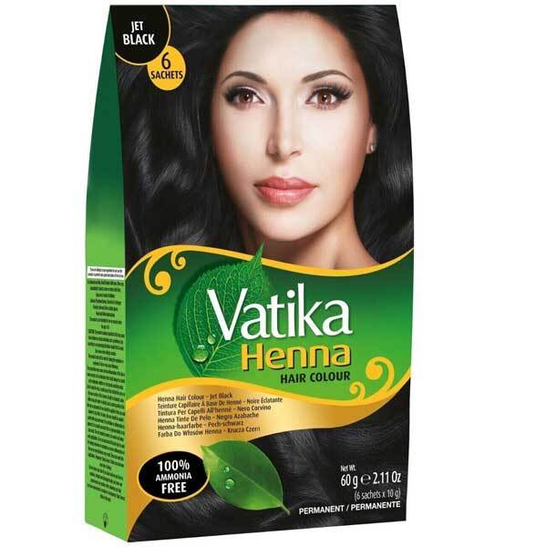 Permanentní barva na vlasy Dabur Henna - černá