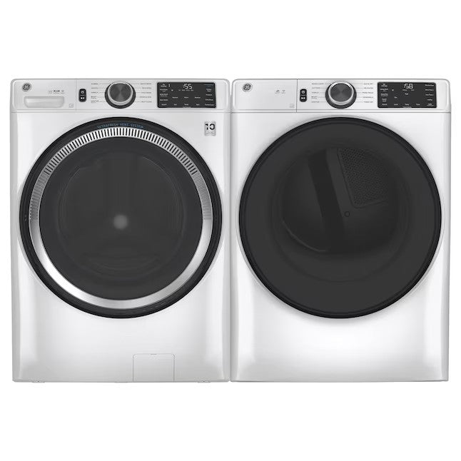 Pralka ładowana od przodu z systemem wentylacji GE UltraFresh Vent System o pojemności 4,8 stopy sześciennej, składana, inteligentna (biała) ENERGY STAR