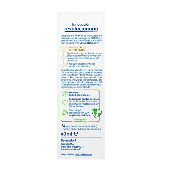 Luminous 630 Anti-pletvæske SPF50 | 40 ml